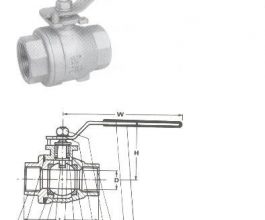 2-Piece Full Bore Ball Valves - Screwed Ends