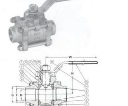 3-Piece Full Bore Ball Valves - Butt-Weld Ends