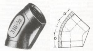 45° Elbows - Screwed Fittings