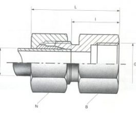 Female Stud Couplings - BSPP Thread