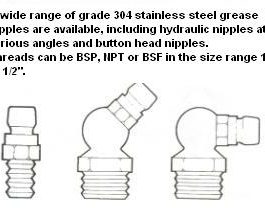 Grease Nipples - Screwed Fittings