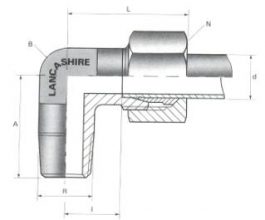 Stud Elbows - BSPT Thread