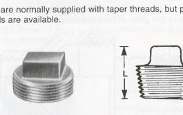 Square-Head Plugs - Screwed Fittings