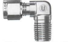 90° Stud Elbows - BSPT Male Thread - Double Ferrule Compression Fittings